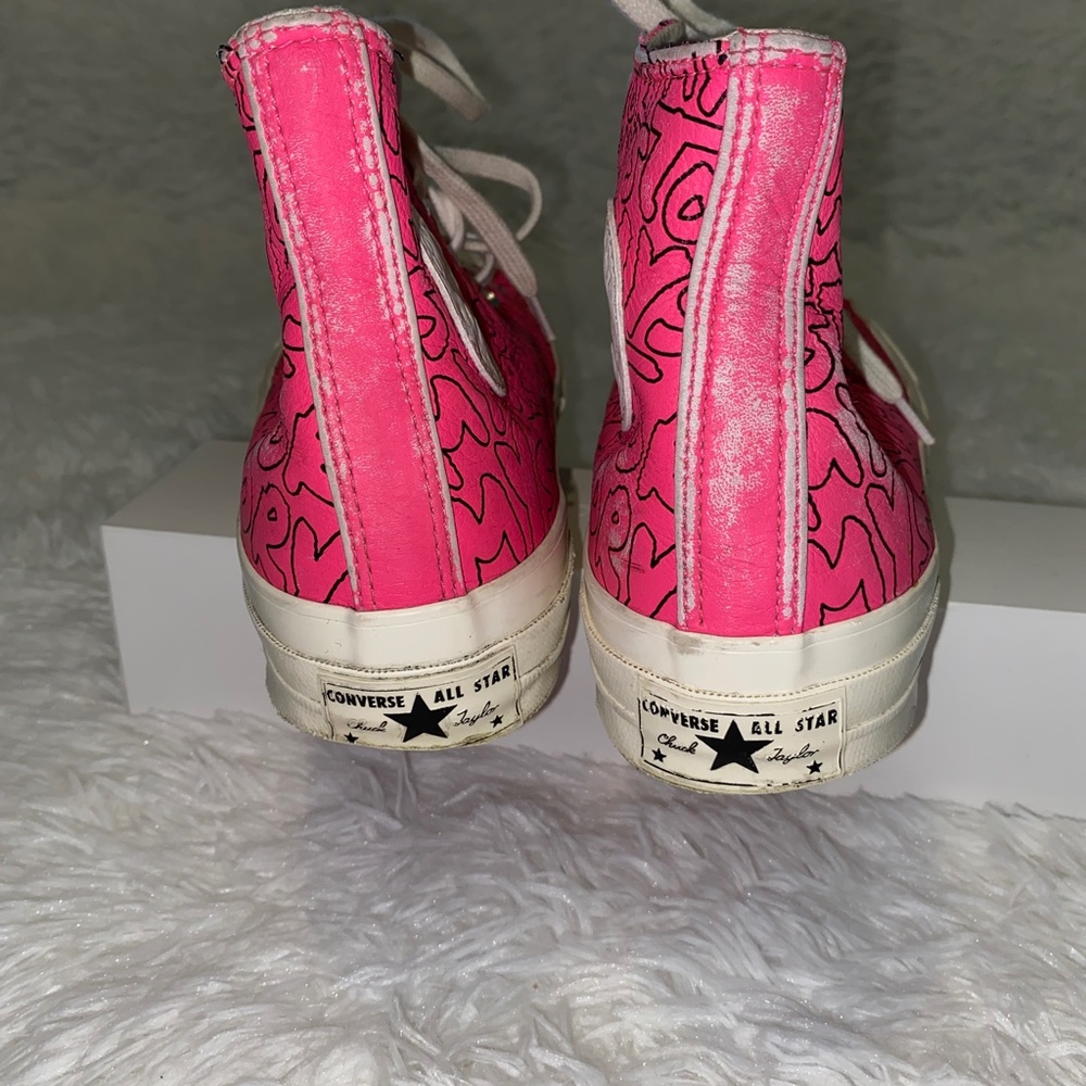 Converse Pink Leather "My Story" Sneakers - Picture 5 of 8